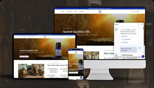 Building an AI-Powered Online Store for Egyptian Sacred Oils Brand