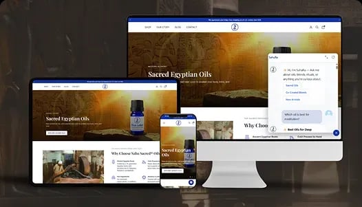 Building an AI-Powered Online Store for Egyptian Sacred Oils Brand
