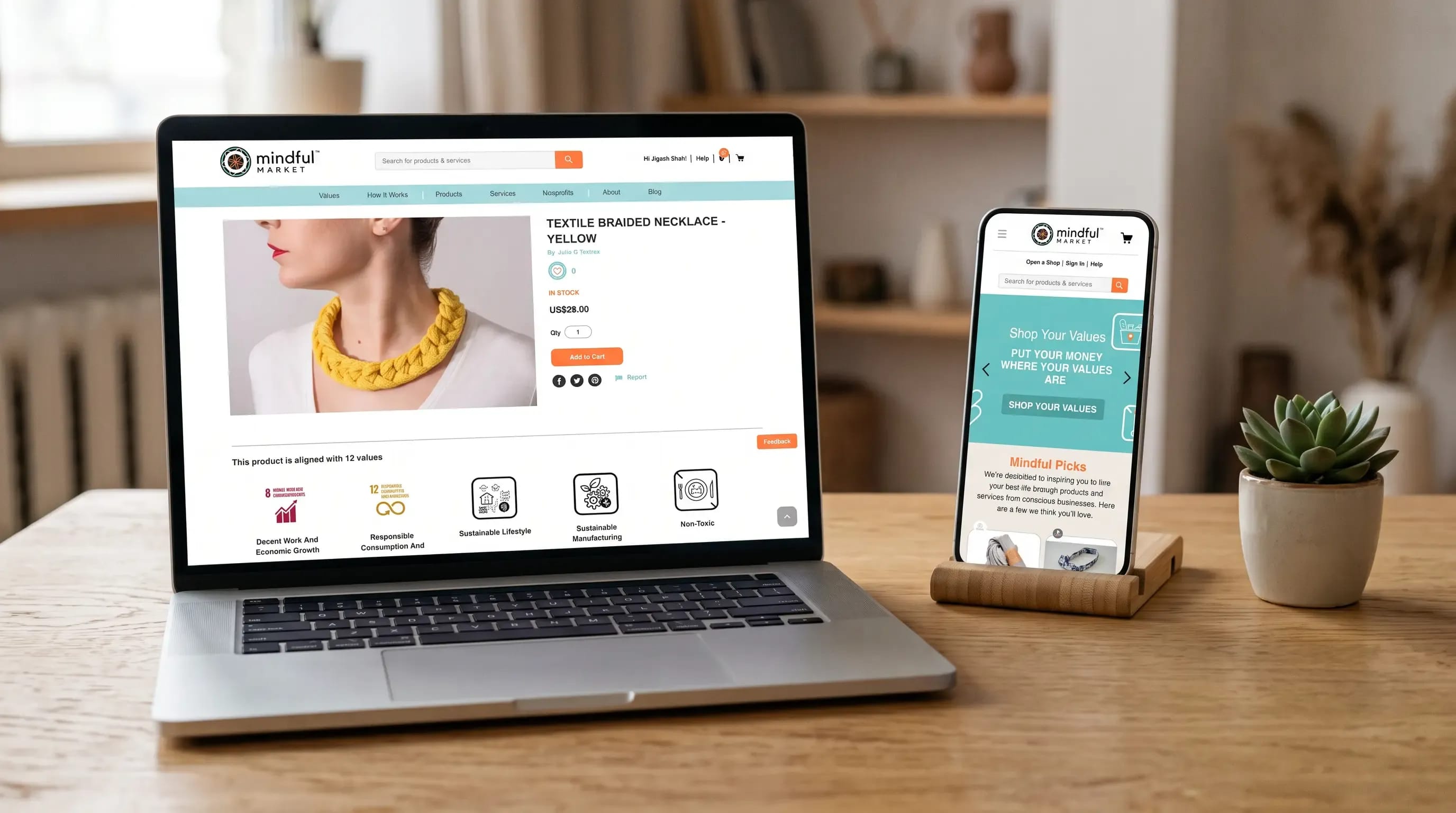 Marketplace for Socially Conscious Brands