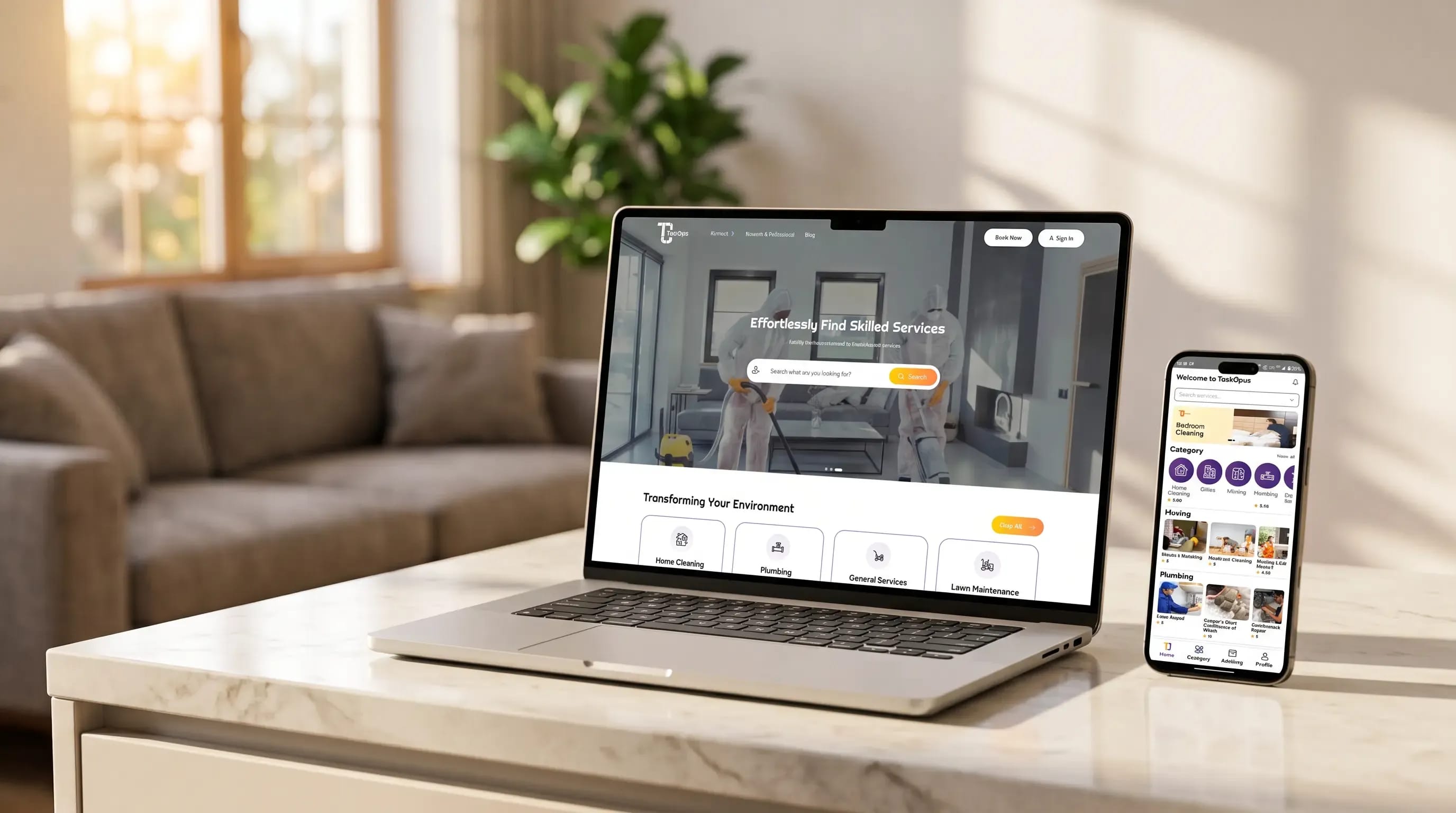 A Web and Mobile Application For Professional Home Services