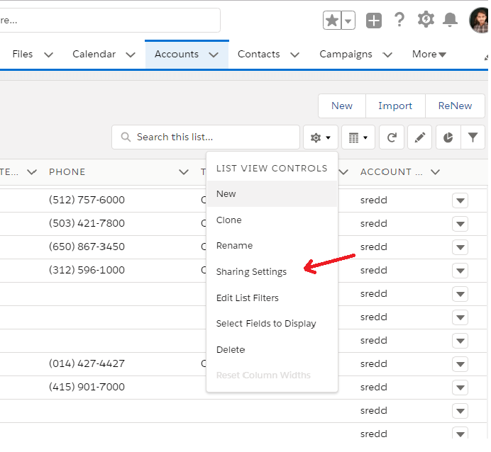 Salesforce Share List Views